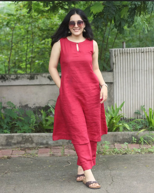 Cotton Kurta & Pant Set