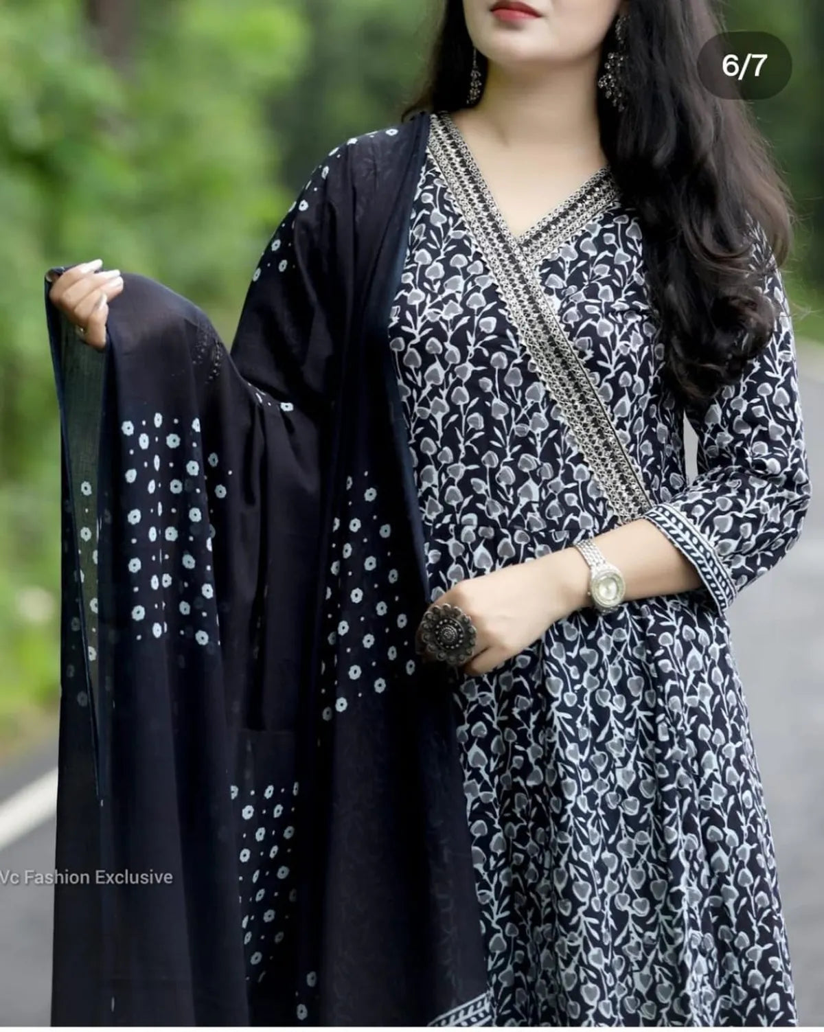 Multicolor Viscose Rayon Kurta and Pant Set with Dupatta.