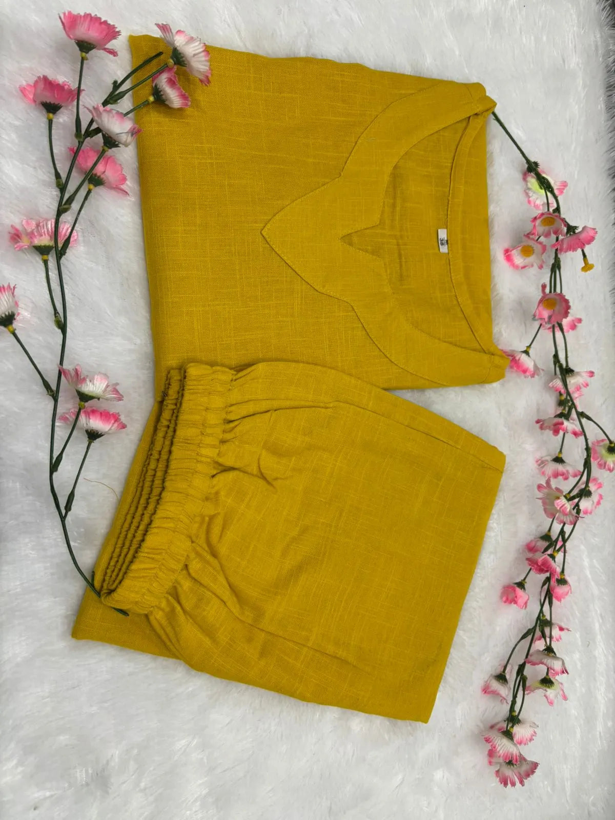 Yellow Cotton Co-Ord Set