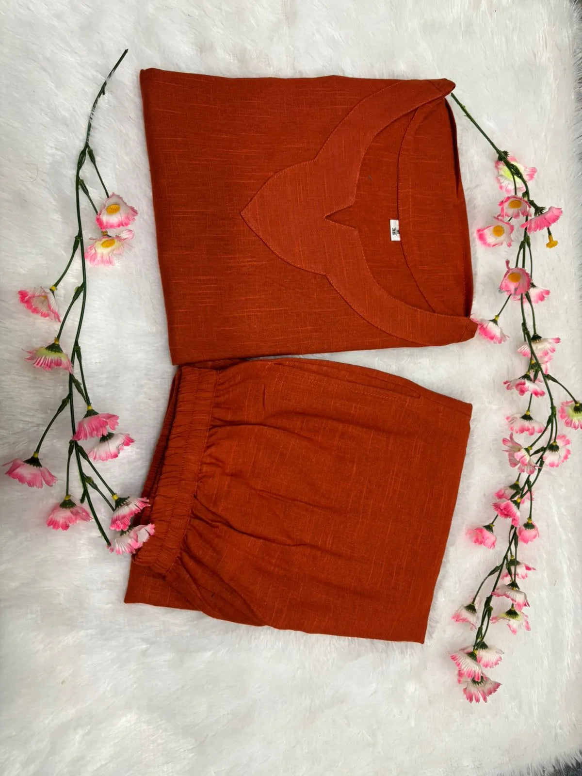 Rust Cotton Co-Ord Set
