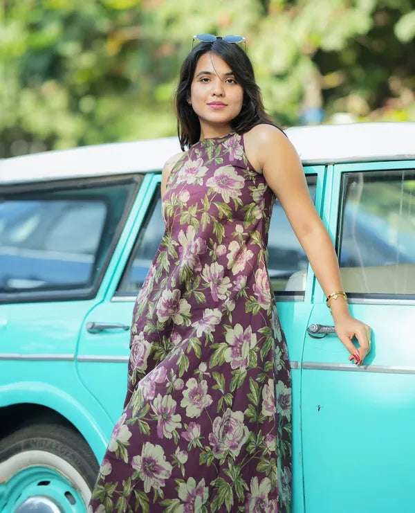 Cotton Cut Sleeve Floral Print Kurta & Pant Set