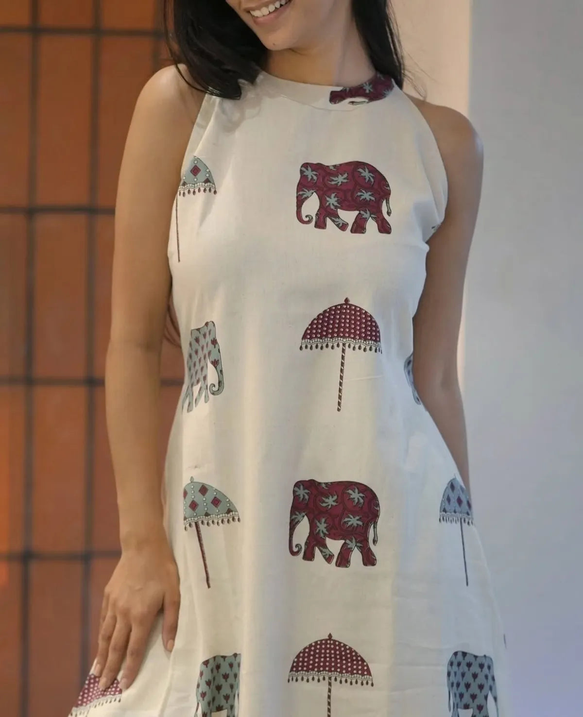 Cotton Printed Cut Sleeve Kurta & Pant Set