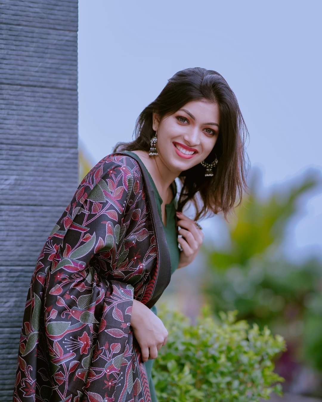 Green Printed Kurta Pant Set with Dupatta for Women